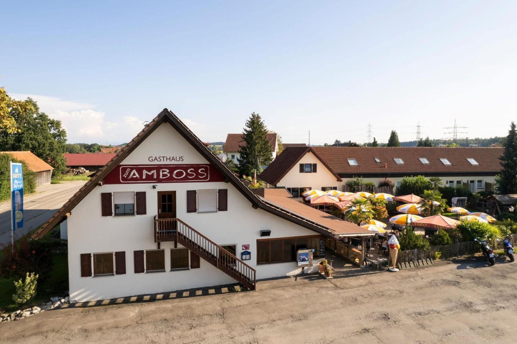 Altbau Gasthaus Amboss Grunkraut Экстерьер фото